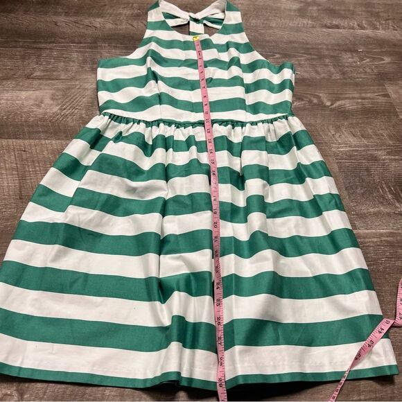 Jodi Kristopher Green White Striped Dress Size 11 - Picture 5 of 11